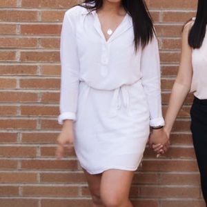 White Dress with Lining Attached